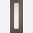 This is an image showing the LPD - Alcaraz Glazed Pre-finished Chocolate Grey Doors Available to order from T.H. Wiggans Ironmongery in Kendal