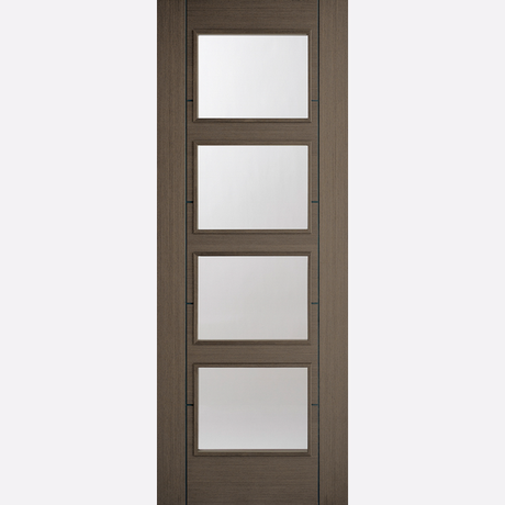 This is an image showing the LPD - Vancouver 4L Pre-Finished Chocolate Grey Doors Available to order from T.H. Wiggans Ironmongery in Kendal