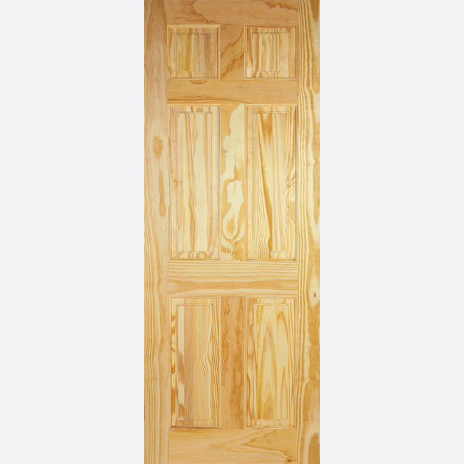 This is an image showing the LPD - 6P Clear Pine Doors Available to order from T.H. Wiggans Ironmongery in Kendal