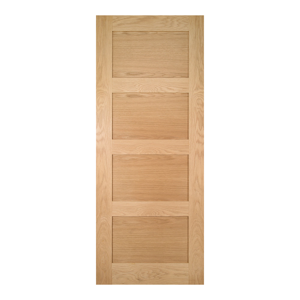 This is an image of Deanta Coventry Prefinished Oak Doors available to order from T.H. Wiggans Ironmongery in Kendal