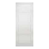 This is an image of Deanta Coventry White Primed Doors available to order from T.H. Wiggans Ironmongery in Kendal