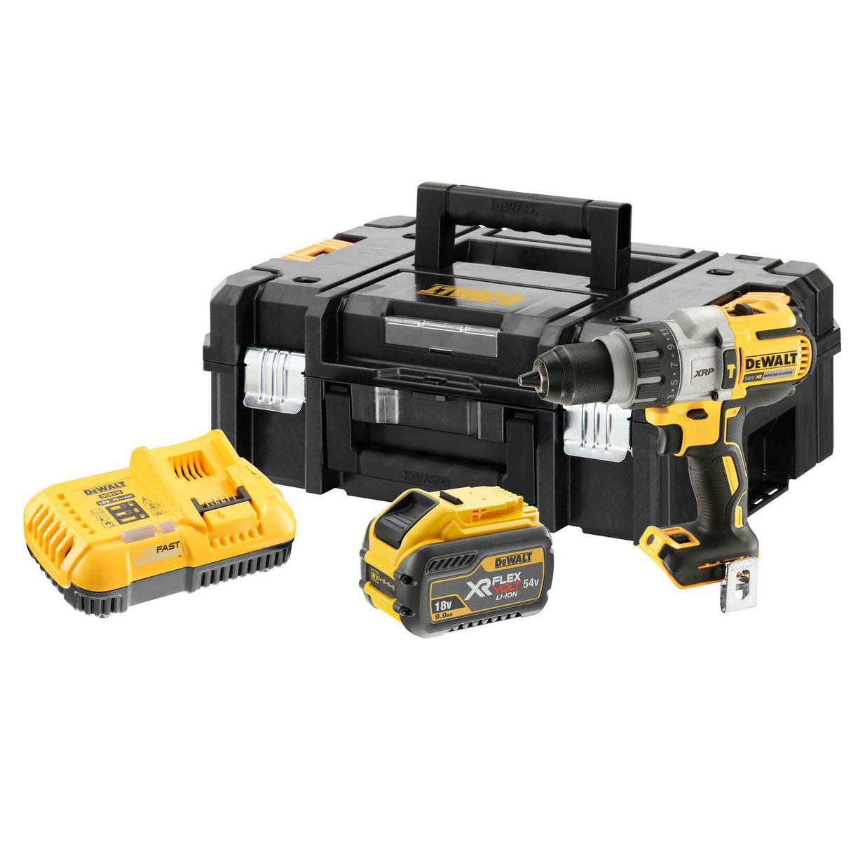 DEWALT DCD996X1 18v Flexvolt Brushless Combi Drill with 1x9ah Battery