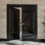 Deanta Dalston Black Prefinished Tinted Glaze Doors