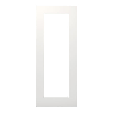 This is an image of Deanta Denver White Primed Clear Glazed Doors available to order from T.H. Wiggans Ironmongery in Kendal