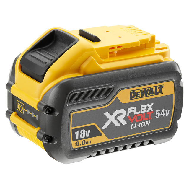 This is an image of DEWALT DCB547 XR Flexvolt 18/54v 9ah Battery available to order from T.H. Wiggans Ironmongery in Kendal