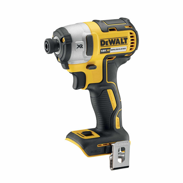 This is an image of DEWALT DCF887N 18v Brushless Impact Driver BODY ONLY available to order from T.H. Wiggans Ironmongery in Kendal