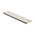 This is an image of a Heritage Brass - EP Edge Pull Cabinet Handle 200mm Polished Nickel Finish, ep200-38-pnf that is available to order from T.H Wiggans Ironmongery in Kendal.