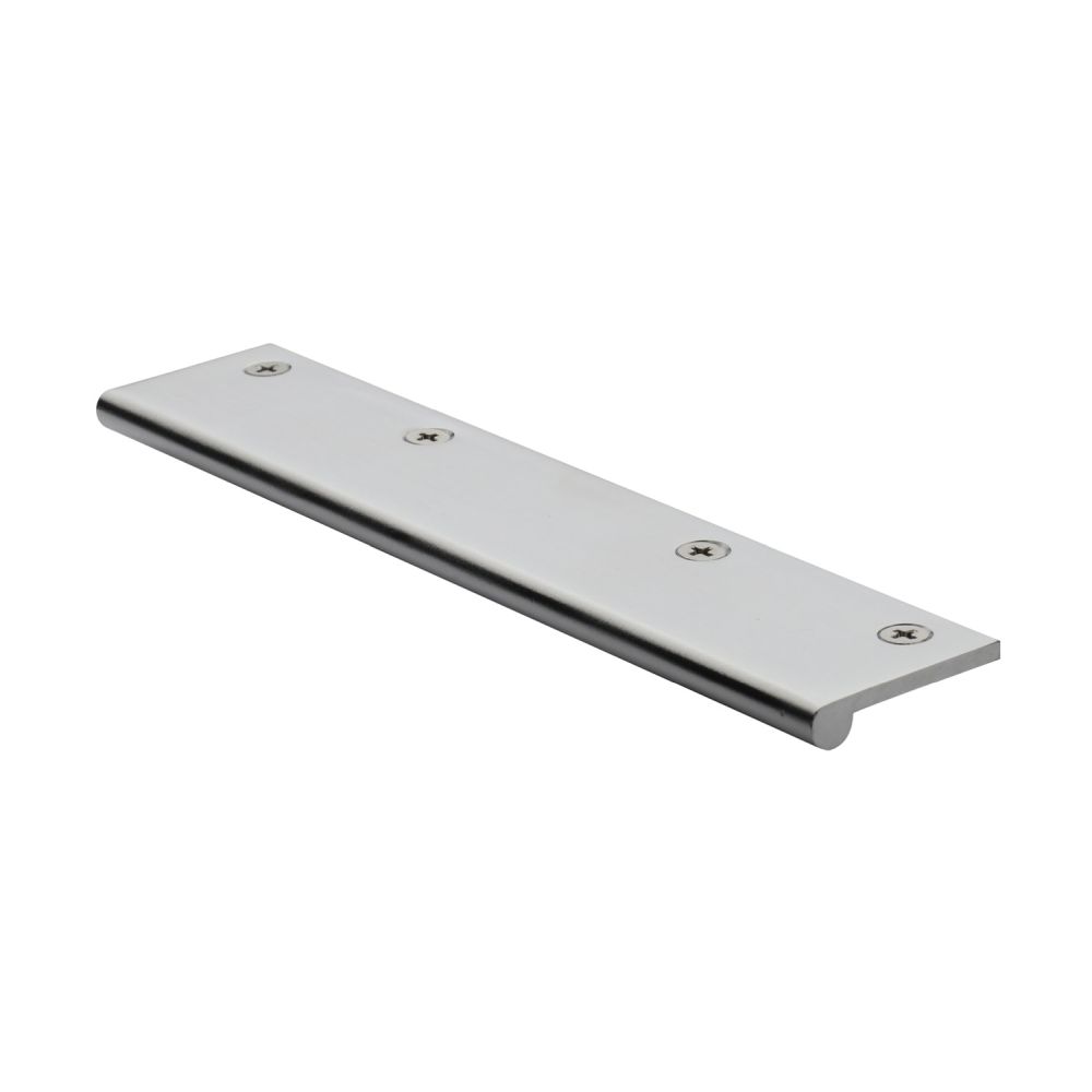 This is an image of a Heritage Brass - EP Edge Pull Cabinet Handle 200mm Satin Chrome Finish, ep200-38-sc that is available to order from T.H Wiggans Ironmongery in Kendal.