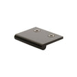 This is an image of a Heritage Brass - EP Edge Pull Cabinet Handle 50mm Matt Bronze Finish, ep50-38-mb that is available to order from T.H Wiggans Ironmongery in Kendal.