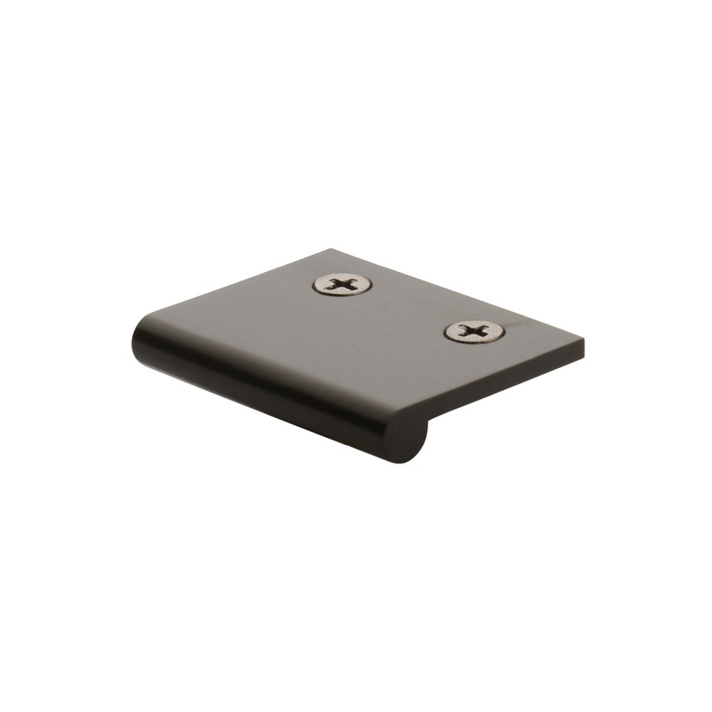 This is an image of a Heritage Brass - EP Edge Pull Cabinet Handle 50mm Matt Bronze Finish, ep50-38-mb that is available to order from T.H Wiggans Ironmongery in Kendal.