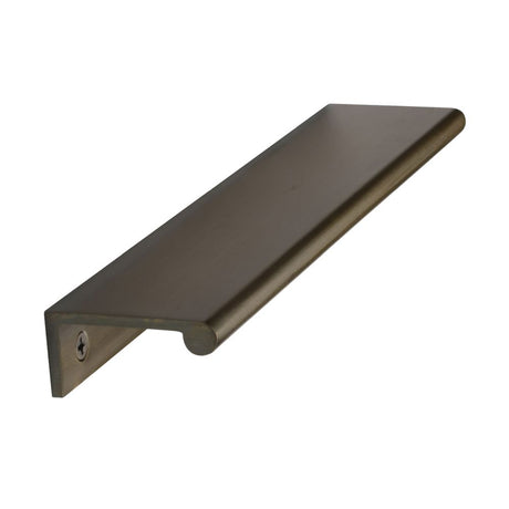 This is an image of a Heritage Brass - EPR Edge Pull Cabinet Handle 200mm Antique Brass Finish, epr200-40-at that is available to order from T.H Wiggans Ironmongery in Kendal.