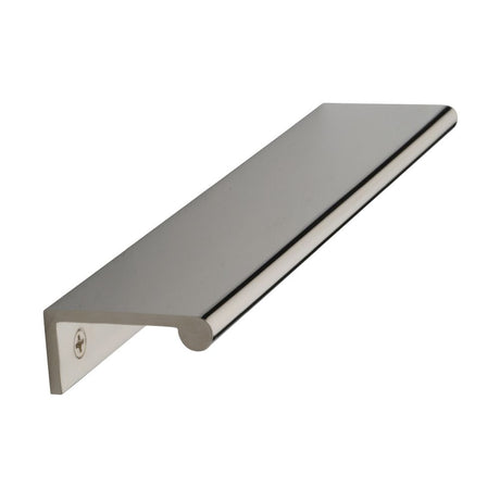 This is an image of a Heritage Brass - EPR Edge Pull Cabinet Handle 200mm Polished Nickel Finish, epr200-40-pnf that is available to order from T.H Wiggans Ironmongery in Kendal.