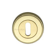 This is an image of a Heritage Brass - Key Escutcheon Polished Brass Finish, erd7000-pb that is available to order from T.H Wiggans Ironmongery in Kendal.