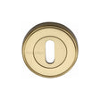 This is an image of a Heritage Brass - Key Escutcheon Satin Brass Finish, erd7000-sb that is available to order from T.H Wiggans Ironmongery in Kendal.