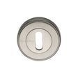 This is an image of a Heritage Brass - Key Escutcheon Satin Nickel Finish, erd7000-sn that is available to order from T.H Wiggans Ironmongery in Kendal.