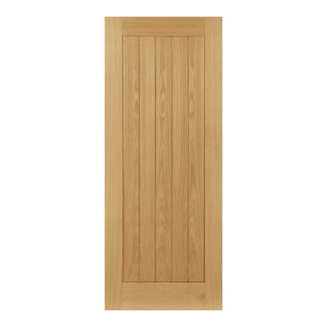 This is an image of Deanta Ely Unfinished Oak Doors available to order from T.H. Wiggans Ironmongery in Kendal