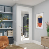 Deanta Ely White Primed Clear Glazed (1L Full) Doors