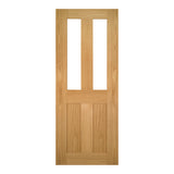 This is an image of Deanta Eton Unfinished Oak Clear Glazed Doors available to order from T.H. Wiggans Ironmongery in Kendal