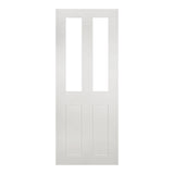 This is an image of Deanta Eton White Primed Clear Glazed Doors available to order from T.H. Wiggans Ironmongery in Kendal