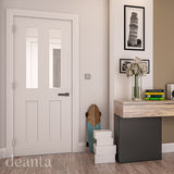 Deanta Eton White Primed Clear Glazed Doors