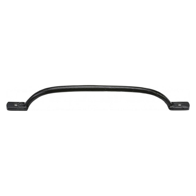 This is an image of a M.Marcus - Black Iron Rustic Cabinet Pull Russell Design 254mm, fb1090-254 that is available to order from T.H Wiggans Ironmongery in Kendal.