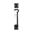 This is an image of a M.Marcus - Black Iron Rustic Cabin Hook 4", fb154-106 that is available to order from T.H Wiggans Ironmongery in Kendal.