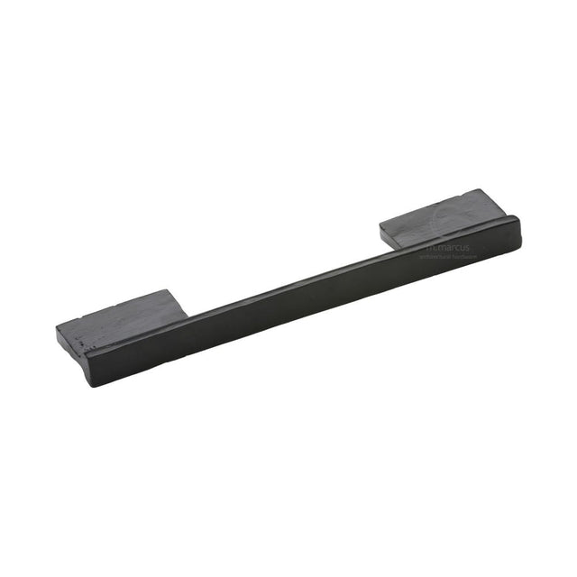This is an image of a M.Marcus - Black Iron Rustic Cabinet Pull Anvil Design 160mm CTC, fb317-160 that is available to order from T.H Wiggans Ironmongery in Kendal.