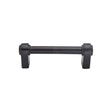 This is an image of a M.Marcus - Black Iron Rustic Cabinet Pull Artisan Design 96mm CTC, fb3325-96 that is available to order from T.H Wiggans Ironmongery in Kendal.