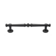This is an image of a M.Marcus - Black Iron Rustic Cabinet Pull Period Design 160mm CTC, fb3343-160 that is available to order from T.H Wiggans Ironmongery in Kendal.