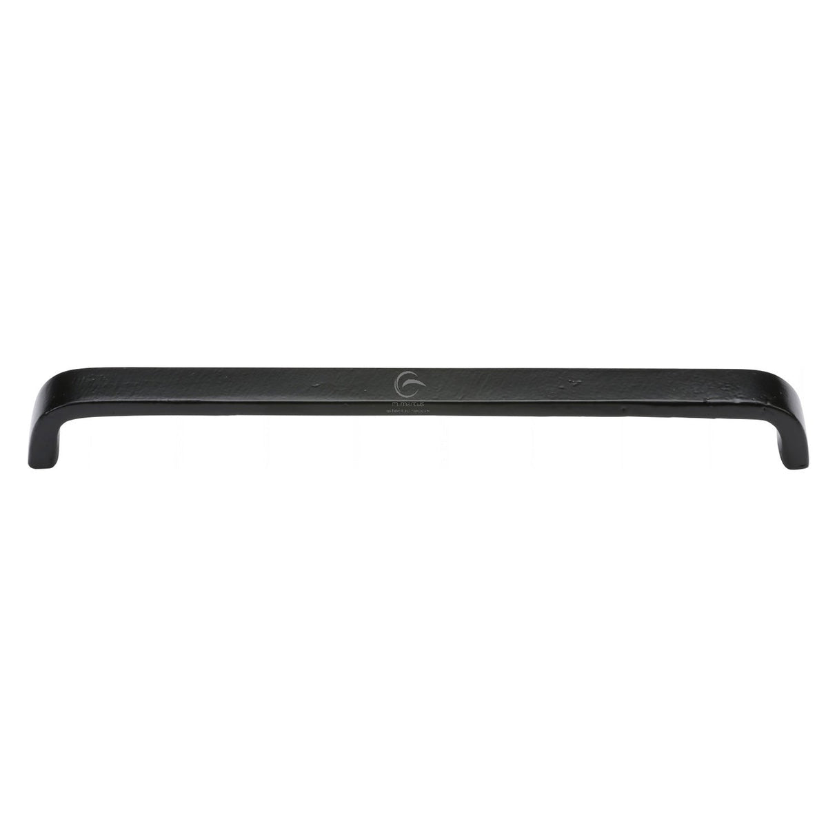 This is an image of a M.Marcus - The Cabinet Pull D Shaped 254mm Black Iron, fb341-254 that is available to order from T.H Wiggans Ironmongery in Kendal.