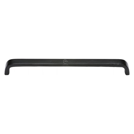 This is an image of a M.Marcus - The Cabinet Pull D Shaped 254mm Black Iron, fb341-254 that is available to order from T.H Wiggans Ironmongery in Kendal.