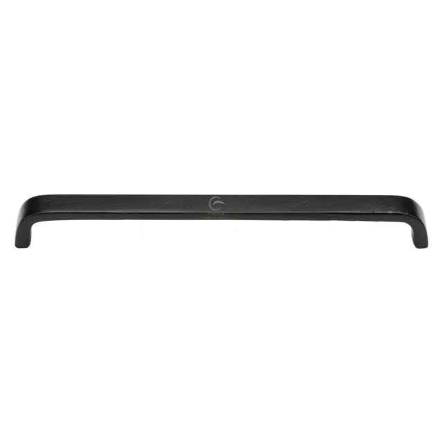 This is an image of a M.Marcus - The Cabinet Pull D Shaped 254mm Black Iron, fb341-254 that is available to order from T.H Wiggans Ironmongery in Kendal.