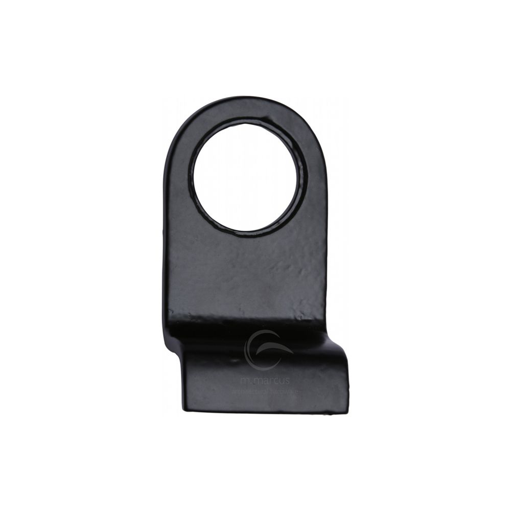 This is an image of a M.Marcus - Black Iron Rustic Round Cylinder Pull, fb342 that is available to order from T.H Wiggans Ironmongery in Kendal.