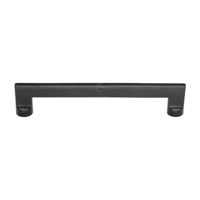 This is an image of a M.Marcus - Black Iron Rustic Cabinet Pull Apollo Design 192mm CTC, fb345-192 that is available to order from T.H Wiggans Ironmongery in Kendal.