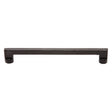 This is an image of a M.Marcus - Black Iron Rustic Cabinet Pull Apollo Design 252mm CTC, fb345-252 that is available to order from T.H Wiggans Ironmongery in Kendal.