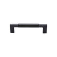 This is an image of a M.Marcus - Black Iron Rustic Cabinet Pull Bauhaus Design 203mm, fb346-227 that is available to order from T.H Wiggans Ironmongery in Kendal.