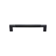 This is an image of a M.Marcus - Black Iron Rustic Cabinet Pull Bauhaus Design 305mm, fb346-305 that is available to order from T.H Wiggans Ironmongery in Kendal.