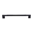 This is an image of a M.Marcus - Black Iron Rustic Cabinet Pull Bauhaus Design 457mm, fb346-457 that is available to order from T.H Wiggans Ironmongery in Kendal.