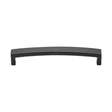 This is an image of a M.Marcus - Black Iron Rustic Cabinet Pull Arched Design 160mm CTC, fb3476-160 that is available to order from T.H Wiggans Ironmongery in Kendal.