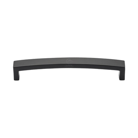 This is an image of a M.Marcus - Black Iron Rustic Cabinet Pull Arched Design 160mm CTC, fb3476-160 that is available to order from T.H Wiggans Ironmongery in Kendal.