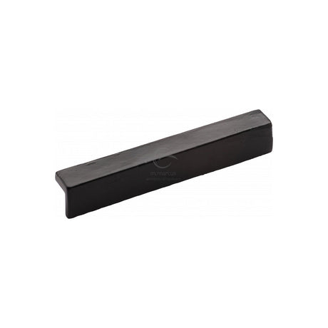 This is an image of a M.Marcus - The Cabinet Pull L Design 152mm Black Iron, fb347-152 that is available to order from T.H Wiggans Ironmongery in Kendal.