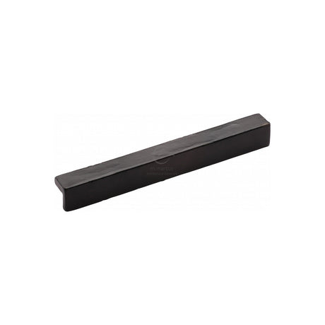 This is an image of a M.Marcus - The Cabinet Pull L Design 203mm Black Iron, fb347-203 that is available to order from T.H Wiggans Ironmongery in Kendal.