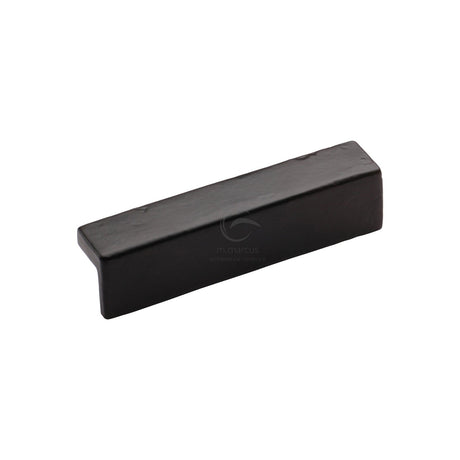 This is an image of a M.Marcus - The Cabinet Pull L Design 96mm Black Iron, fb347-96 that is available to order from T.H Wiggans Ironmongery in Kendal.