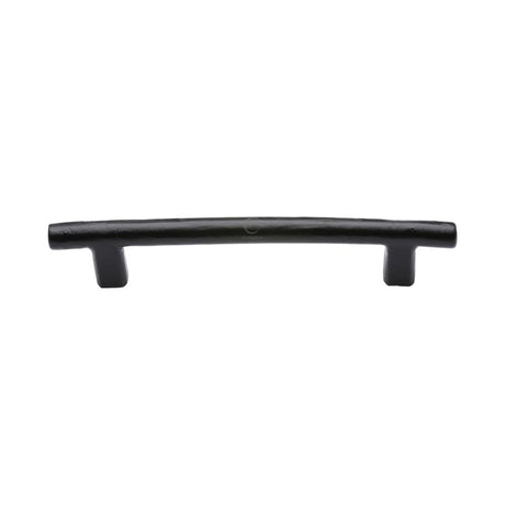 This is an image of a M.Marcus - Black Iron Rustic Cabinet Pull T Bar Design 160mm CTC, fb361-160 that is available to order from T.H Wiggans Ironmongery in Kendal.