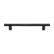 This is an image of a M.Marcus - Black Iron Rustic Cabinet Pull T Bar Design 192mm CTC, fb361-192 that is available to order from T.H Wiggans Ironmongery in Kendal.