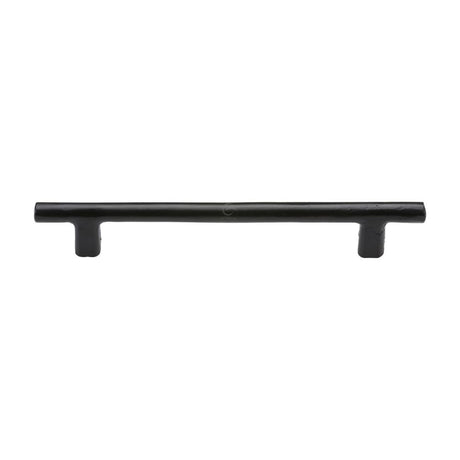 This is an image of a M.Marcus - Black Iron Rustic Cabinet Pull T Bar Design 192mm CTC, fb361-192 that is available to order from T.H Wiggans Ironmongery in Kendal.
