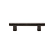 This is an image of a M.Marcus - Black Iron Rustic Cabinet Pull T Bar Design 96mm CTC, fb361-96 that is available to order from T.H Wiggans Ironmongery in Kendal.