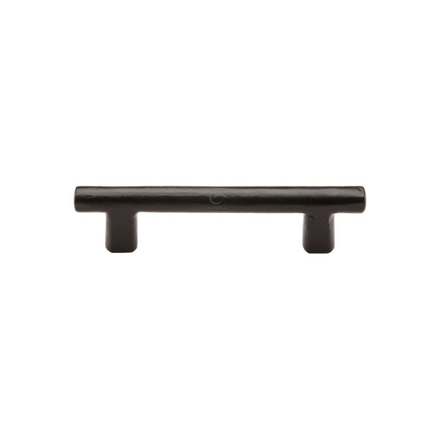This is an image of a M.Marcus - Black Iron Rustic Cabinet Pull T Bar Design 96mm CTC, fb361-96 that is available to order from T.H Wiggans Ironmongery in Kendal.