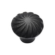 This is an image of a M.Marcus - Black Iron Rustic Cabinet Knob Wheel Design 32mm, fb3891-32 that is available to order from T.H Wiggans Ironmongery in Kendal.