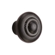 This is an image of a M.Marcus - The Cabinet Knob Bead Design 38mm Black Iron, fb3985-38 that is available to order from T.H Wiggans Ironmongery in Kendal.